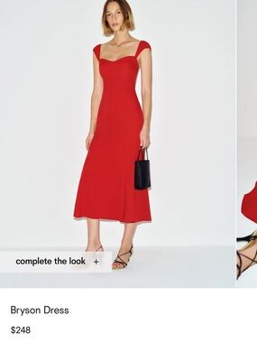 Reformation Bryson red dress